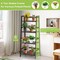 4 Tier Bamboo Ladder Shelf Plant Stand Storage Rack for Indoor Outdoor Use